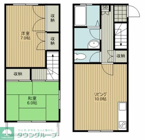 南浦和パークメゾネットの物件間取画像